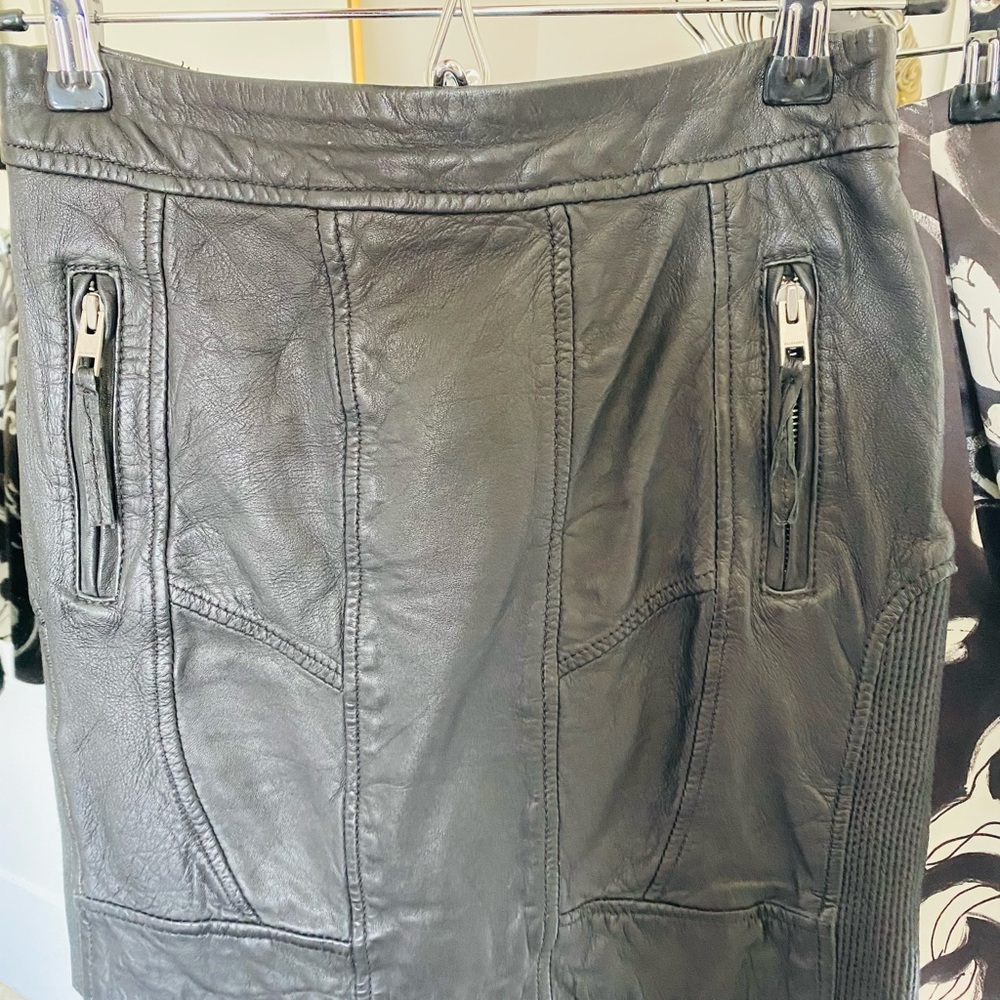 All Saints Biker Pencil Skirt